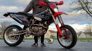 Dream Supermoto Build in 9 Minutes - Husqvarna FE501S