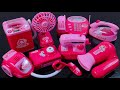 6 minutes satisfying with unboxing 8 pink mini appliances  asmr no talking