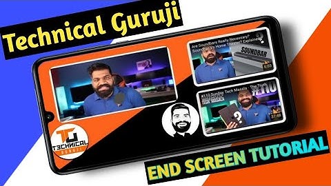 How to make outro like technical guruji. जैसा endscreen कैसे बनाये।