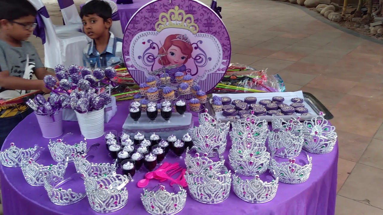 SURPRISE BIRTHDAY PARTY SOFIA THEME IN VADODARA YouTube