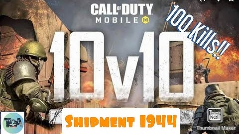 I did my highest kills in COD Mobile.. ( 10v10 shipment 1944). #techgameralok