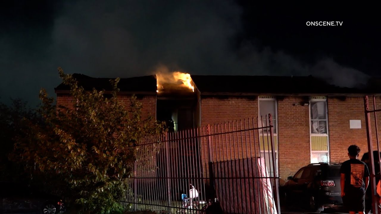 Occupants Displaced After Apartment Complex Fire - YouTube
