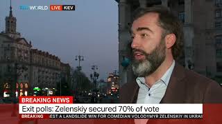 Zelenskiy wins Ukrainian presidential race by landslide - exit poll
