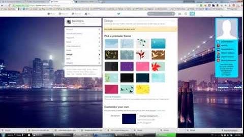 Brand your Twitter profile background