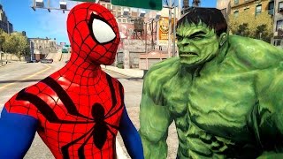 Spiderman vs Hulk Sensational spider man