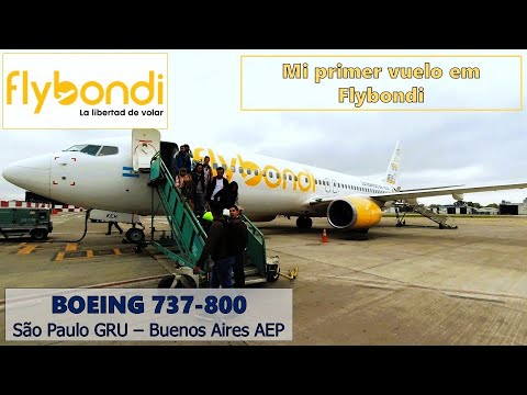 Mi primer vuelo con Flybondi - São Paulo GRU - Buenos Aires AEP