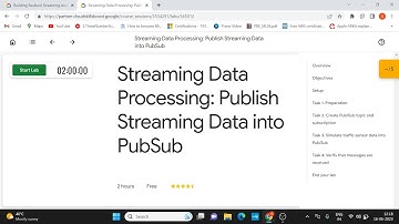 Streaming Data Processing Publish Streaming Data into PubSub | GCP Professional Data Engineer