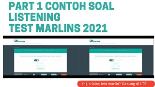 Latest Marlins Test 2021 | Listening Part 1