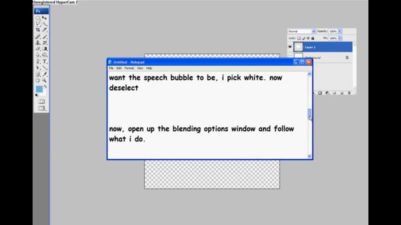 how to write speech bubble in photoshop