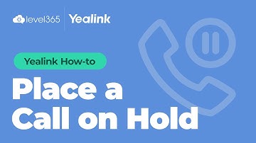 Placing a Call on Hold on Your Yealink Phone