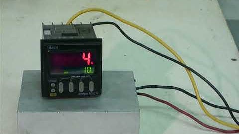 OMRON H5CX-AD-N Digital timer (power supply DC12-24V specification)　動作確認