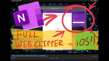 FULL OneNote Web Clipper for iOS, iPadOS, Safari!.