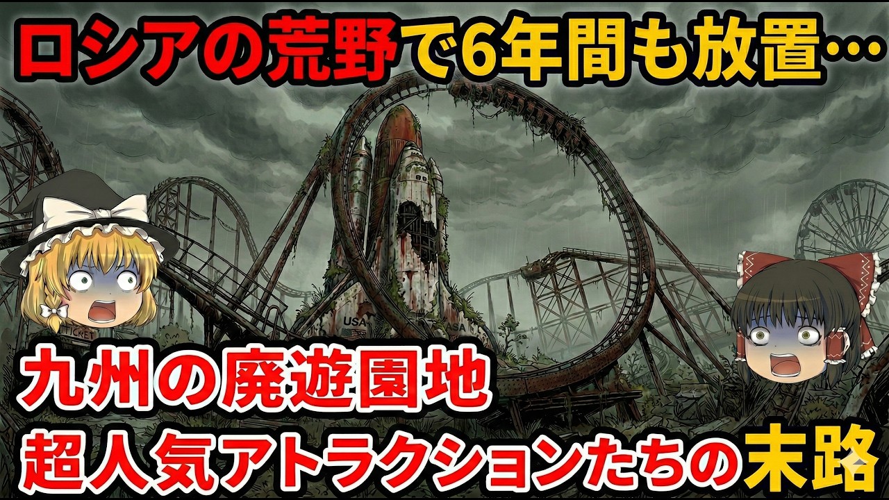 【闇】ロシアの廃墟で眠るザターン、カンボジアの星になった観覧車。九州の廃遊園地の「その後」が衝撃的すぎた