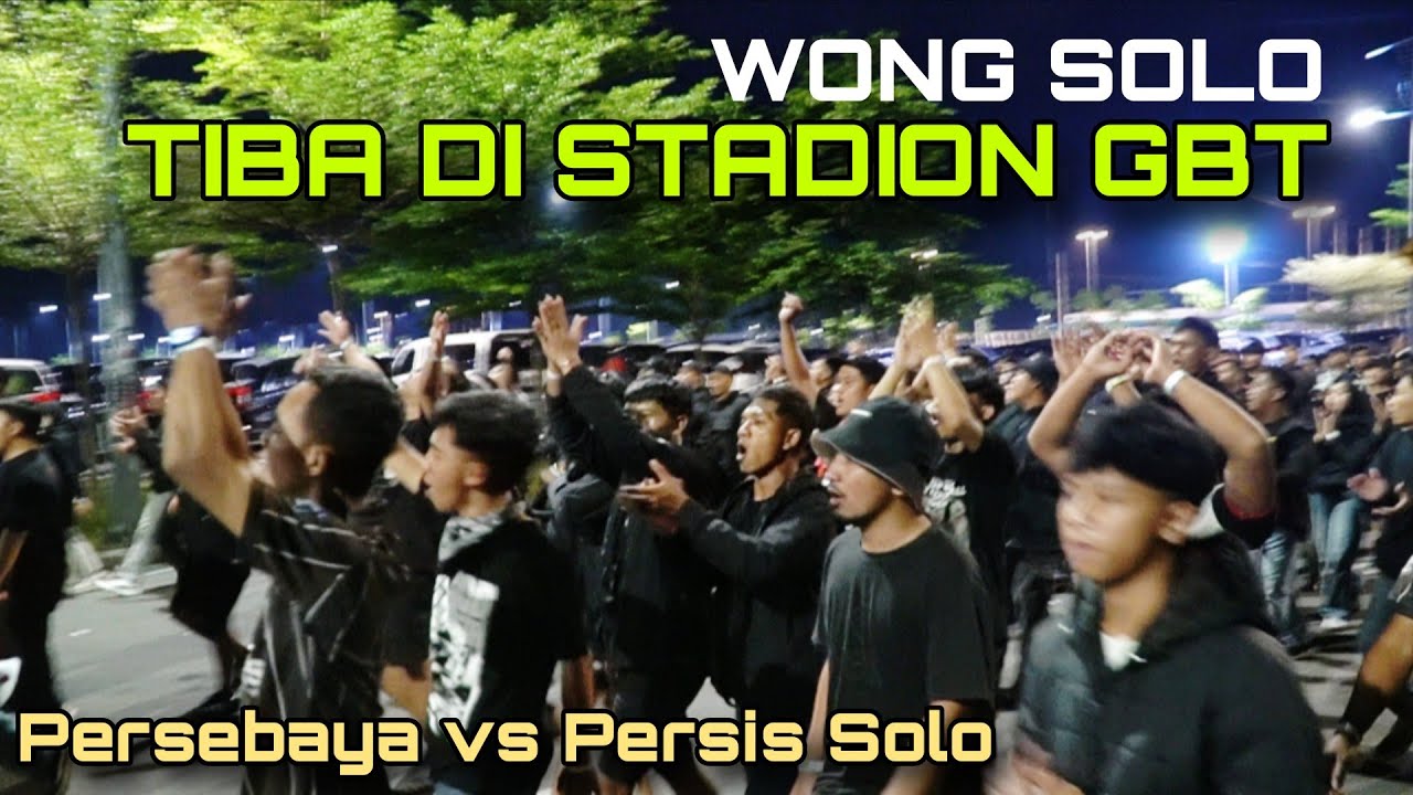 Suasana Kedatangan Penonton dari Solo di Stadion GBT, Razia Atribut | Persebaya vs Persis solo