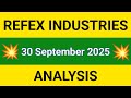REFEX INDUSTRIES Share Technical Analysis | REFEX INDUSTRIES Share | 30 SEPTEMBER 2025