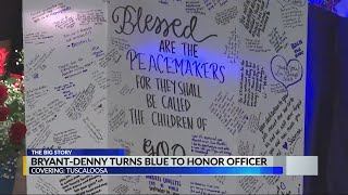 Bryant-Denny Stadium turns blue to honor slain Ofc. Dornell Cousette
