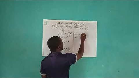 MTH 102 Exam- Differentiation 