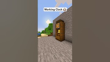 Minecraft Working Clock #shorts