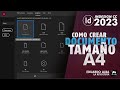 Como realizar documento en tamaño A4 | 🚧Adobe InDesign CC 2023