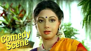 Sri Devi Funny Market Scene | Comedy Scene | Main Tera Dushman | Hindi Film