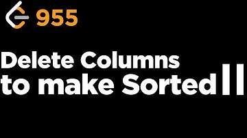 955 Delete Columns to Make Sorted II LeetCode