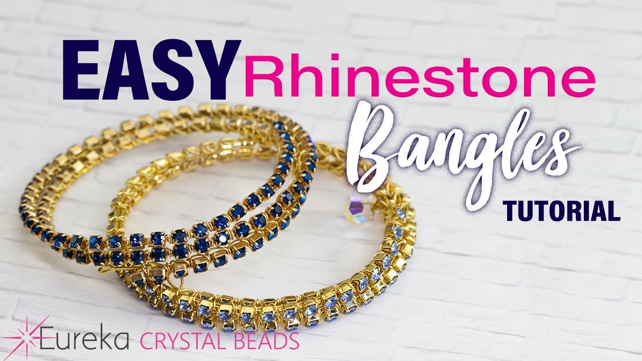 How to use Cup Chain Ends to make Rhinestone Fringe Earrings 