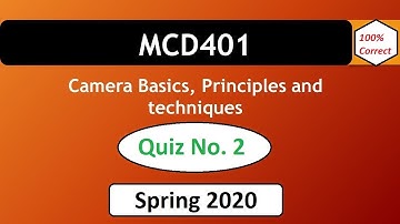 MCD401 QUIZ No. 2 Spring 2020  || VU WORLD