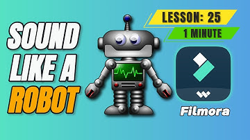 How to Add Robot Voice Effect in @FilmoraWondershare - Lesson 25 Filmora Tutorial