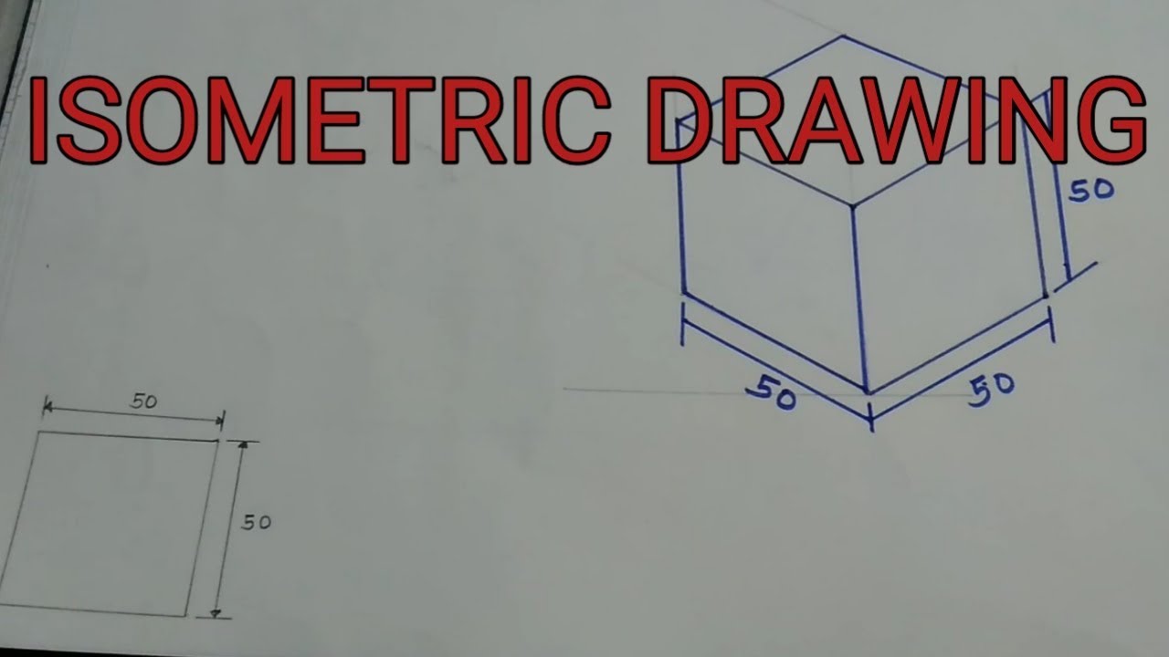 Isometric projuction | isometric drawing | By iti ed hindi