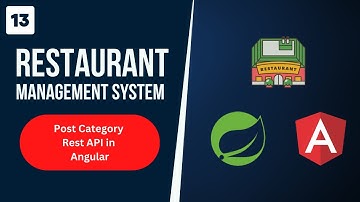 Restaurant Management System with Spring Boot & Angular | Post Category in Angular | Part 13