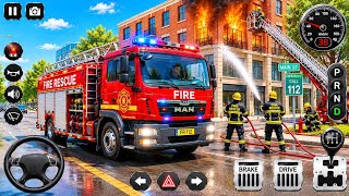 🔥 Fire Truck Rescue Simulator 3D | City Emergency Firefighter Driving Game 2026 | Android Gameplay screenshot 5