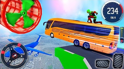 Bus Stunt Racing 3D Simulator - Impossible Bus Mega Ramp Driving - Android GamePlay
