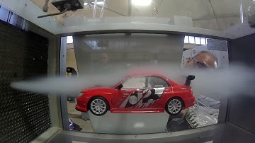 Testing Vortex Generators on a Scale Vehicle in the Wind Tunnel