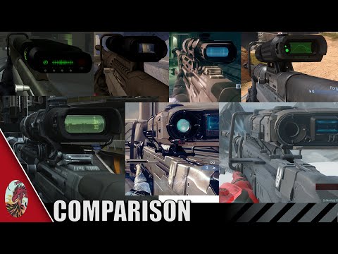 Halo 1-5 Sniper Rifle Comparison (All Halo Games Included)