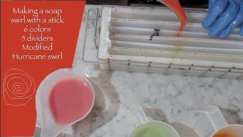 Modified Hurricane swirl, 6 colors, 5 dividers and lots of fun !