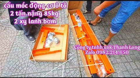 KIỂM TRA CẨU MÓC ĐỘNG CƠ 2 TẤN NẶNG 85KG 2 XY LANH BƠM NHANH GẤP ĐÔI CHO KHÁCH HÀNG