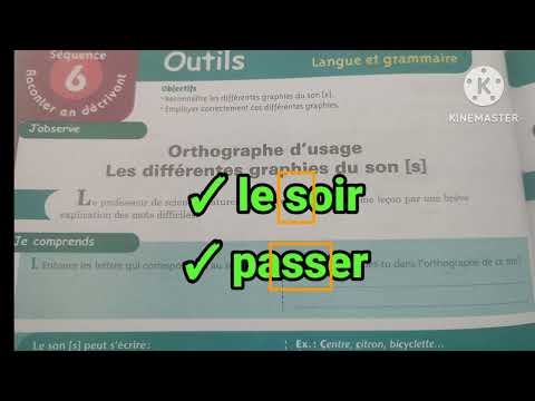 1ère année collège l' heure de français page 134 les différentes graphiques du son " s "