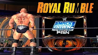 Royal Rumble Playing as Brock Lesnar 1st Entry Full Match Smackdown! Difficulty WWE Smackdown HCTP