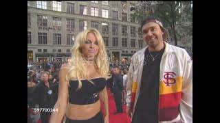 Pamela Anderson and David LaChapelle Arriving to the 2003 MTV Video Music Awards Red Carpet