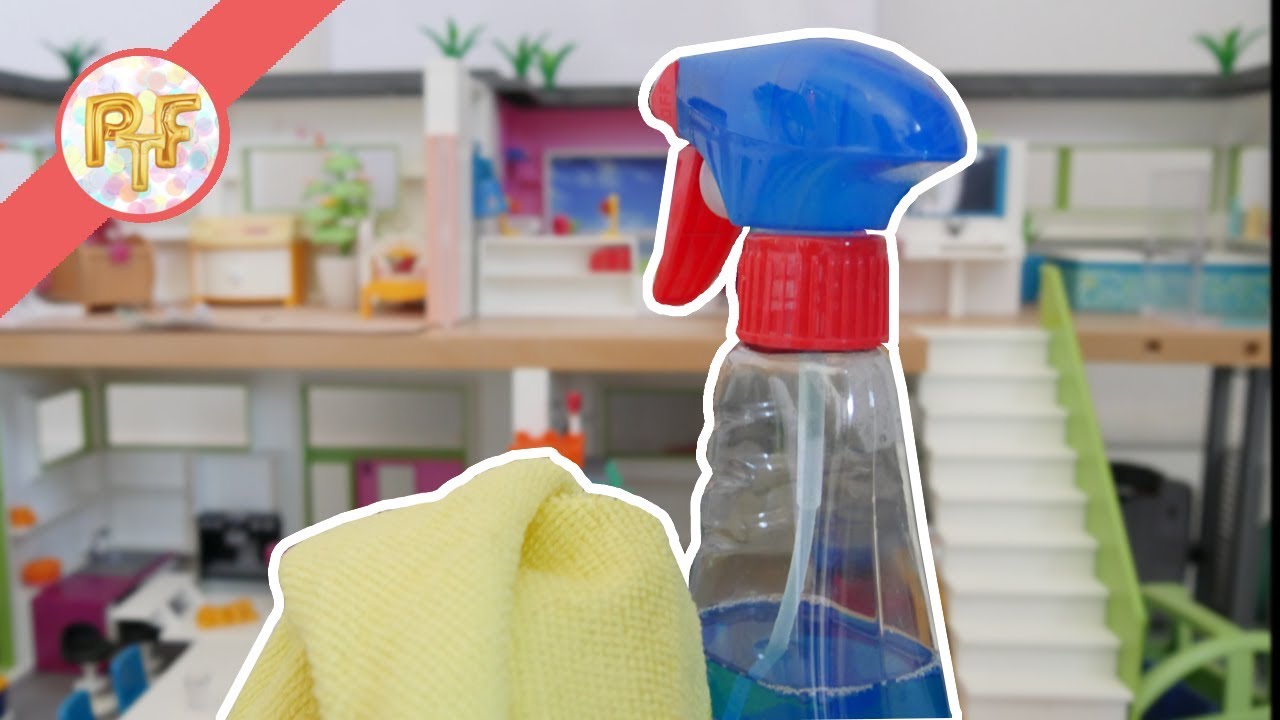 Nettoyer sa maison playmobil !
