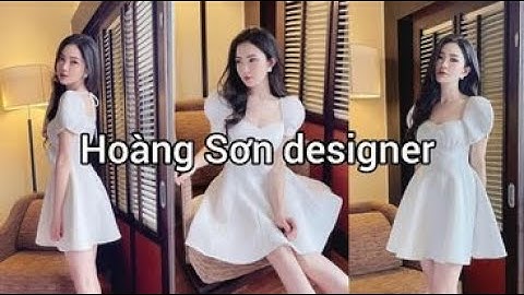 Dạy cắt may hướng dẫn cách cắt đầm cúp ngực bổ mảnh xòe tay cách tân | Hoàng Sơn designer