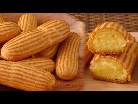 Video: Custard Eclairs Na Cream Ya Siagi