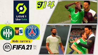 Saint Etienne vs PSG |Ligue 1UberEats Jnda 14| FIFA 21