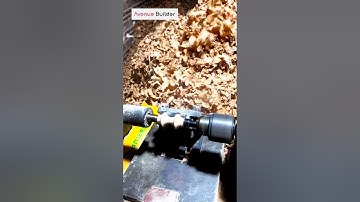 Making wood handle cutting process-Good tools and machinery make work easy |