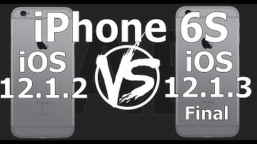 iPhone 6S : iOS 12.1.3 Final vs iOS 12.1.2 Speed Test (Build 16D39)