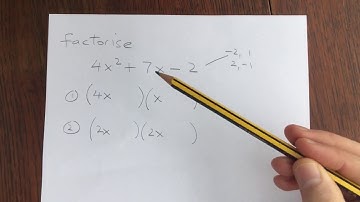 GCSE maths - factorising a harder quadratic