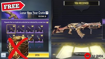 FREE "AK-47 YEAR OF OX" Crate Box Call Of Duty Mobile 🔥||Crate Openings||Insane Luck 😍