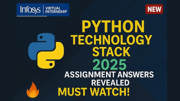 Infosys Springboard Internship 6.0 | Python Stack 2025 Assignment Answers Revealed! 🔥 Must Watch