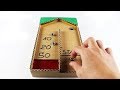 How to make Shuffleboard Game from Cardboard - Just5mins