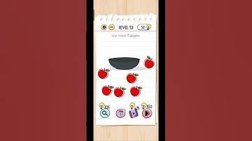 Brain Test | Level 53 | We need 9 apples.
